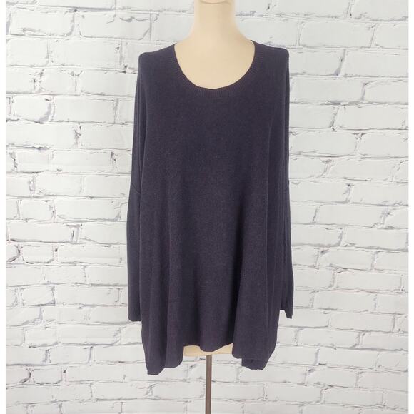 Eileen Fisher Sweater Womens L Oversized loungewear Cabincore cozycore - Picture 1 of 8